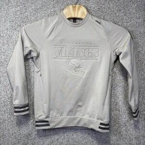 UNRL Minnesota Vikings Sweatshirt Mens XS Beige NFL Football Crewneck Pullover